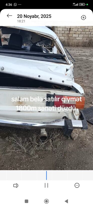 VAZ (LADA): Model: VAZ 2106 (ağ rəng) Kuzov: sedan, 4 qapı Yanacaq: benzin Ötürmə — 8