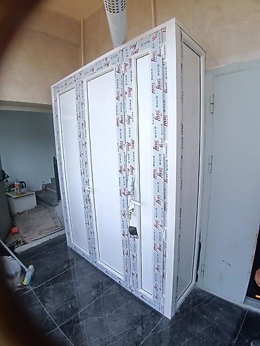 Балконные шкафы: PVC materialdan xüsusi hazırlanmış kombi və məişət dolabı - Material — 1