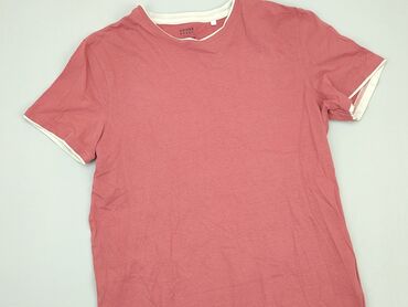 różowe t shirty: T-shirt, House, L, stan - Dobry