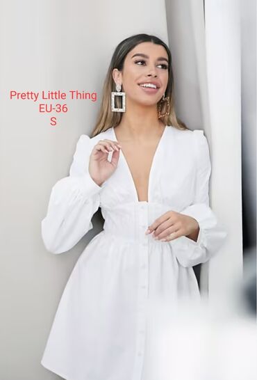sako haljina bela: S (EU 36), color - White, Long sleeves