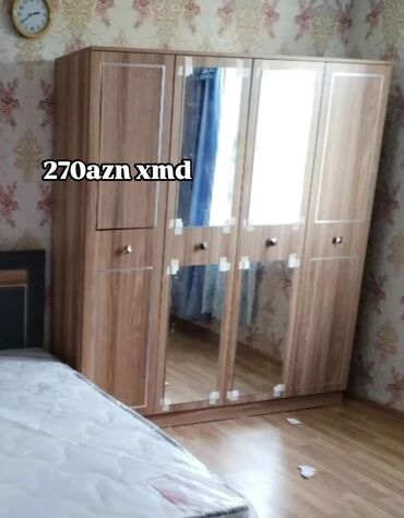 Yataq otağı dəstləri: Açılan, 5 qapı Düz dolab, Qarderob, paltar dolabı