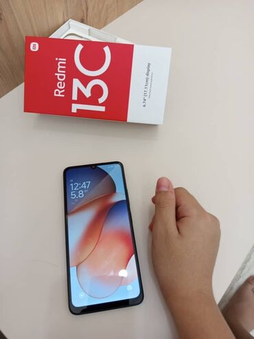 телефон режим 13с: Redmi, Redmi 13C, Б/у, 128 ГБ, цвет - Черный, 2 SIM