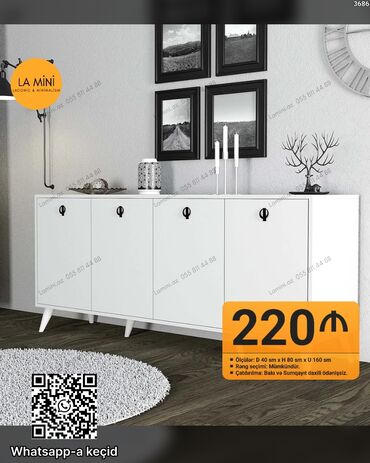 Açılan, 6 qapı Düz dolab, Servant