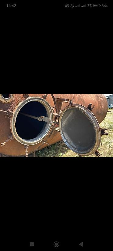 бак для воды купить в баку: Sənaye tipli böyük həcmli metal tank/rezervuar - Material: qalın — 2