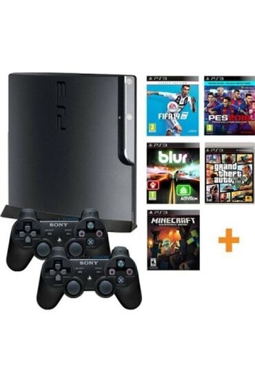 playstation vr2 qiymeti: Ps 3 slim az işlədilmiş üsdündə 3 pult biri dual dır digər 2 si pro