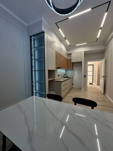 квартира в районе кызыл аскер: 1 комната, 46 м², Элитка, 4 этаж, Дизайнерский ремонт