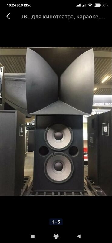 professionalnuju pristavku karaoke в Кыргызстан: Фирменный Штатовский сдвоенный сателит с рупором JBL для кинотеатра