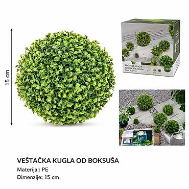 KMT Milanska travnata lopta 2902874 Dekorativna veštačka kugla od