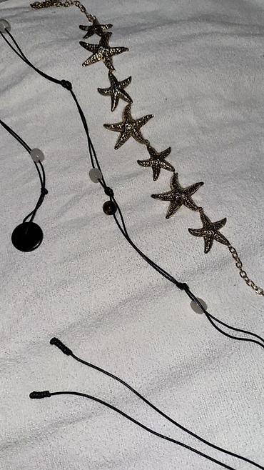 Dəniz temalı aksesuar dəsti ZARA model - Ulduzbalığı formalı metal