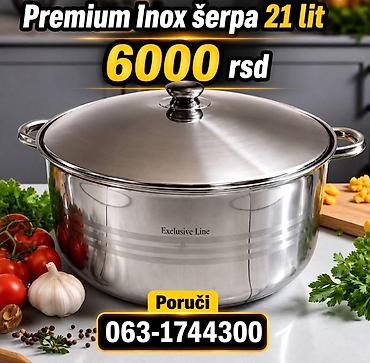 pec tea: Premium Inox šerpa – kapacitet 21 litara - Materijal: nerđajući čelik — 1