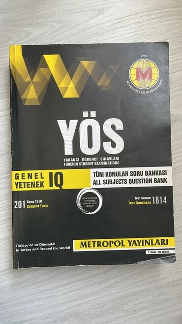 Testlər: Metropol yayınlarının IQ kitabı. Çox az işlenilmişdir, sadece 20%i