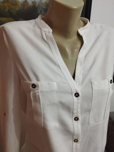 kozne jakne mona: Zara, S (EU 36), Single-colored, color - White