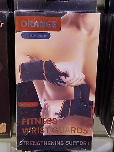 Фиксирующие фитнес-бинты на запястья ORANGE - Назначение: защита и
