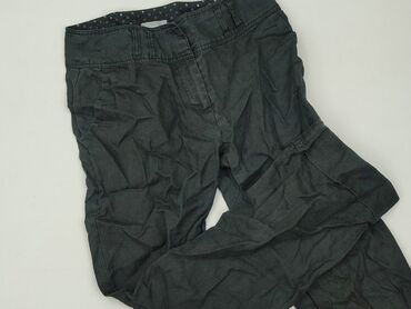 spodnie hello kitty czarne: Material trousers for women, size M (EU 38)