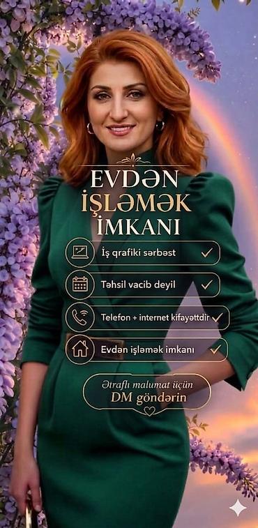 iş vakansiyaları 2022 tap az: Evdən işləmək imkanı - İş qrafiki sərbəstdir - Təhsil vacib deyil - — 1