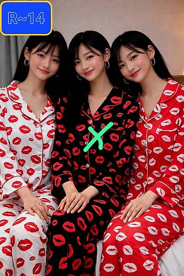 Комплекты: Комплект, Пеньюар, Сатин, С кружевом — 7