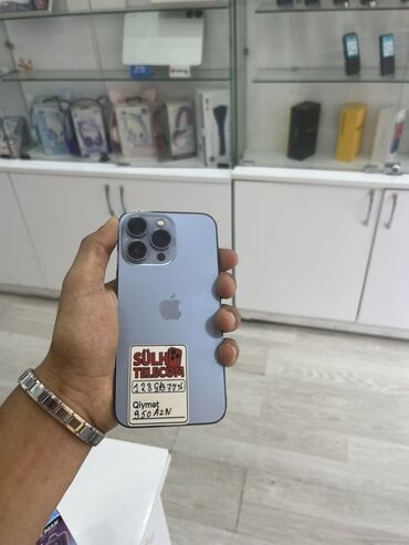 13 про: IPhone 13 Pro Max, 128 GB, Sierra Blue, Hissə-hissə ödəniş
