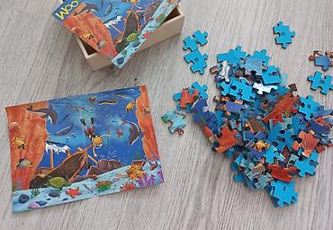 Taxta Puzzle – “Underwater Adventure” - 84 ədədlik puzzle dəsti -