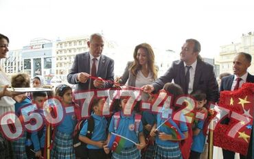 Çaydanlar: Acilis destleri icare. Acilis dest icaresi. Qırmızı lent kəsmə. Lent