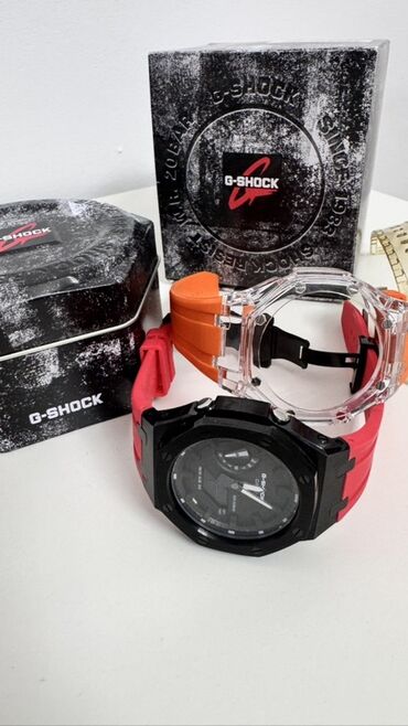 фирменные наручные часы: Часы Casio G‑Shock в оригинальной упаковке. - Корпус: восьмигранный