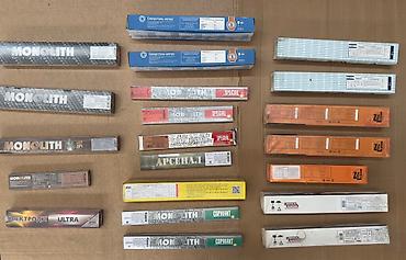 Электроды: Электроды сварочные: •УОНИ 13/55 •УОНИ 13/45 •МР-3 Люкс •Арсенал •ESAB — 9