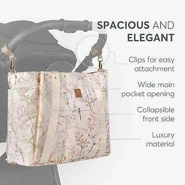 teranova jakna: Torba za mame FLORENCE Secret Garden Beige – prostrana i elegantna — 3