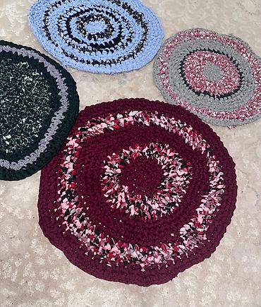 Ковры: 🧶 Коврики ручной работы ✨ Каждая работа — уникальная 🎨 Разные цвета и — 4
