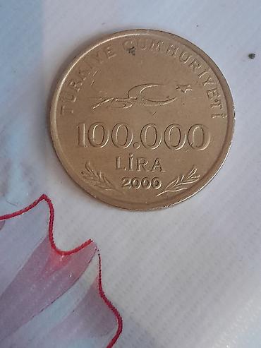 velosipedlər 28: Türkiyə lirəsi xatirə sikkələri dəsti - 5.000 Lira sikkəsi (1994): Ön — 7