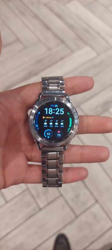 galaxy watch active: İşlənmiş, Smart saat, Samsung, Аnti-lost, rəng - Gümüşü
