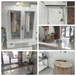 Stend vitrinləri: Et dükanına aid avadanlıqlar paket şəklində satılır – tək-tək