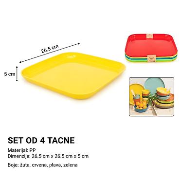 KMT Četvrtasti pleh 4PCS 5412291 Set od četiri kvadratna pleha za