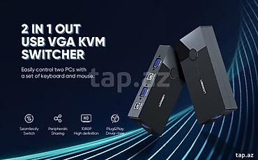 ugreen: UGREEN 2 IN 1 OUT USB VGA KVM Switch - 1 klaviatura və siçanla eyni — 1