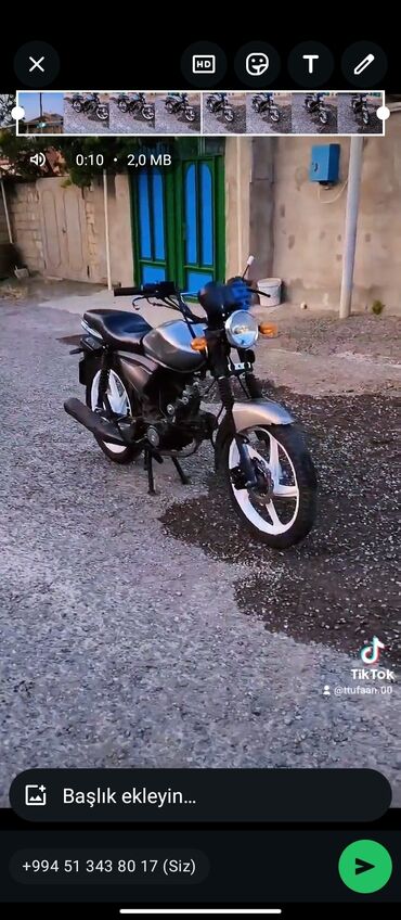 moped 80cc: Tufan - M50, 80 см3, 2023 год, 8571 км