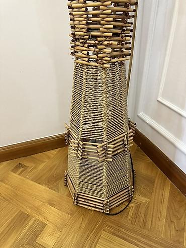 Освещение: Напольный светильник из ротанга/бамбука в этно-стиле - Материал — 4