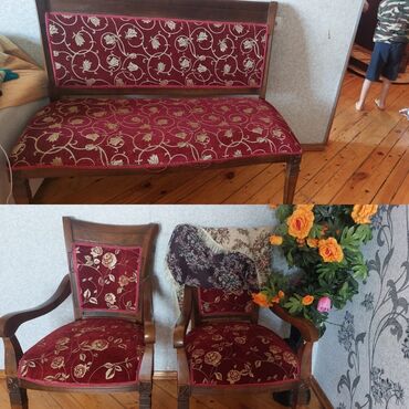 Taburetlər: İşlənmiş, Divan, 2 kreslo