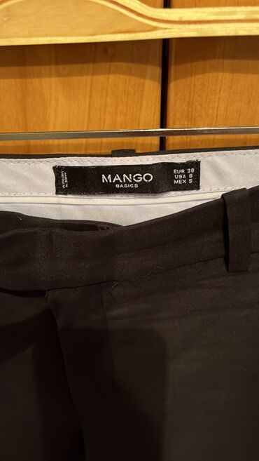 geyimler: Брюки Mango, M (EU 38), цвет - Черный