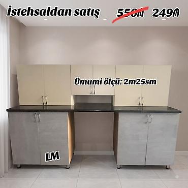 Mətbəx mebellərinin sifarişlə hazırlanması✔️ Ölçü : 2metr25sm☑️ üst lalafo.az -da Mətbəx mebellərinin sifarişlə hazırlanması✔️ Ölçü : 2metr25sm☑️ üst