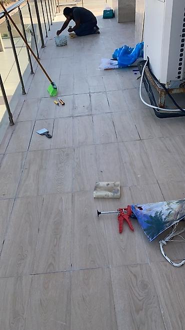 Отделочные работы: Xidmət: Kafel-metlax döşənməsi və bərpası Təsvir: - Balkon, terras — 1