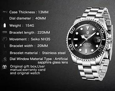 Ručni satovi: PAGANI DESIGN PD-1651 - Rolex YACHT MASTER Homage Potpuno nov muški — 10