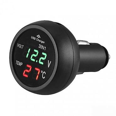 mini ventilator na vodu: VOLTMETAR 3U1 ZA AUTO KAMION VOLTMETAR TERMOMETAR PUNJAČ | Odlican i — 2