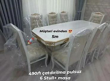 qabaq usdolu: Qonaq otağı üçün, Yeni, Açılmayan, 6 stul — 1