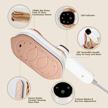 компактный утюг: Супер паровой утюг для глажки всех тканей Справиться даже с хб 100%