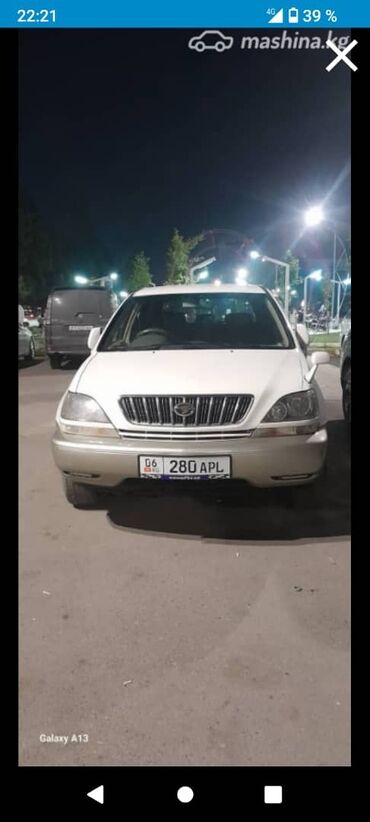 дизельное авто: Toyota Harrier: 2000 г., 2.2 л, Автомат, Бензин, Внедорожник