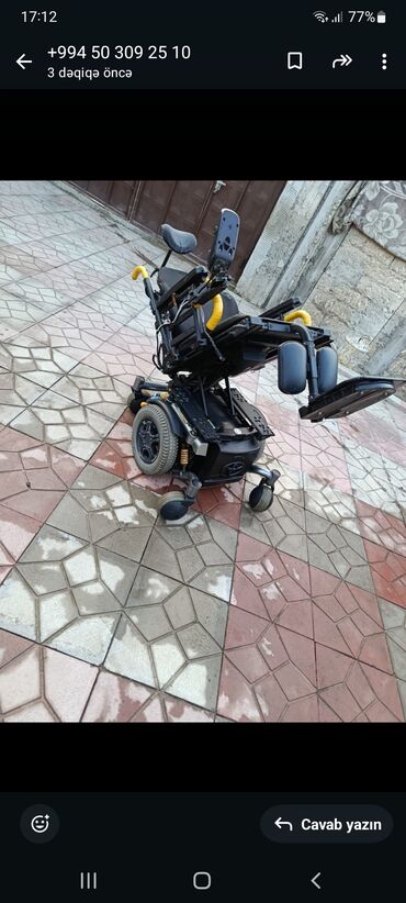 Əlil arabaları: Elektrik əlil arabası – joystick idarəetməli, komfortlu oturacaq və — 10