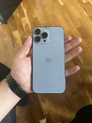 iphone x 128: IPhone 13 Pro Max, 256 GB, Mavi, Qırıq — 1