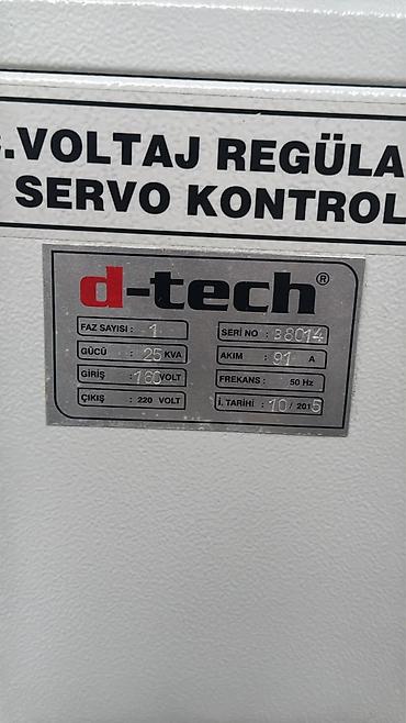 D-tech A.C. Voltaj Regülatör – Servo Kontrol Texniki xüsusiyyətlər: -