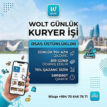 gence taksi: Moto-kuryer tələb olunur, Gündəlik ödəniş — 1