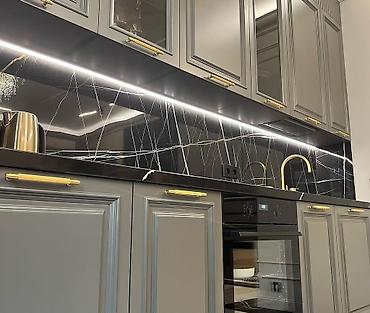 Sifarişlə mətbəx mebeli: Sifarişlə mətbəx dəsti, Özü çəkən petlələr, Mat laminat, Kredit yoxdur, Pulsuz çatdırılma, Rayonlara çatdırılma — 8