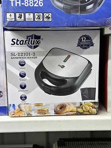 Сэндвичница Starlux SL-22101-3 - Мощность: 750 Вт (Full Power) - Тип at lalafo.kg Сэндвичница Starlux SL-22101-3 - Мощность: 750 Вт (Full Power) - Тип