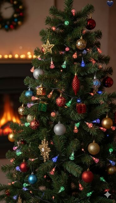 Yeni il ağacları: LED işıqlı Yeni il ağacı – payetli bəzəklərlə - Realistik iynəyarpaq — 12